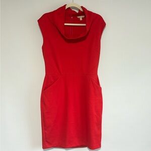 Banana Republic Red Bodycon Dress with pockets